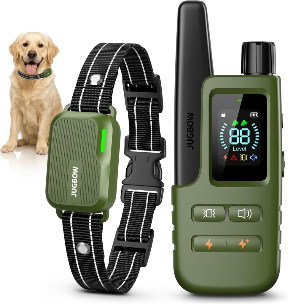 Discover the INVIROX dog training collar. This IPX8 waterproof e-collar features 4 modes, a 4500FT remote, and a security lock for dogs 10-120lbs.