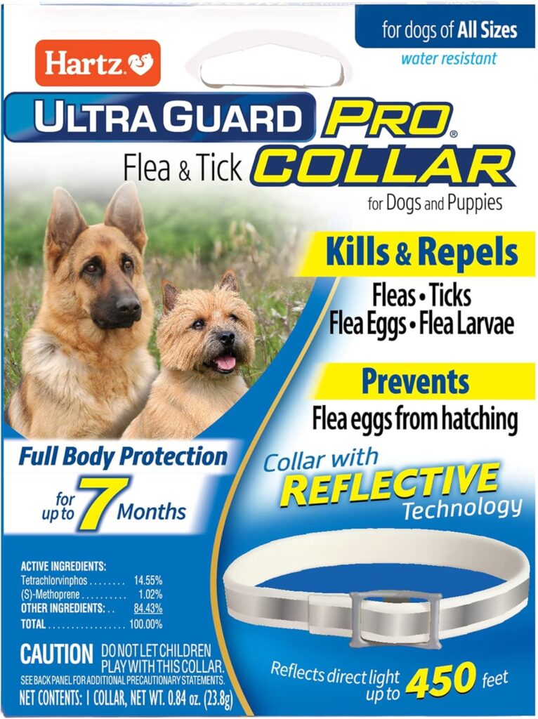 Best tick illness dog prevention starts with the Hartz UltraGuard Pro Reflective Flea & Tick Collar, providing 7 months of continuous, full-body protection.