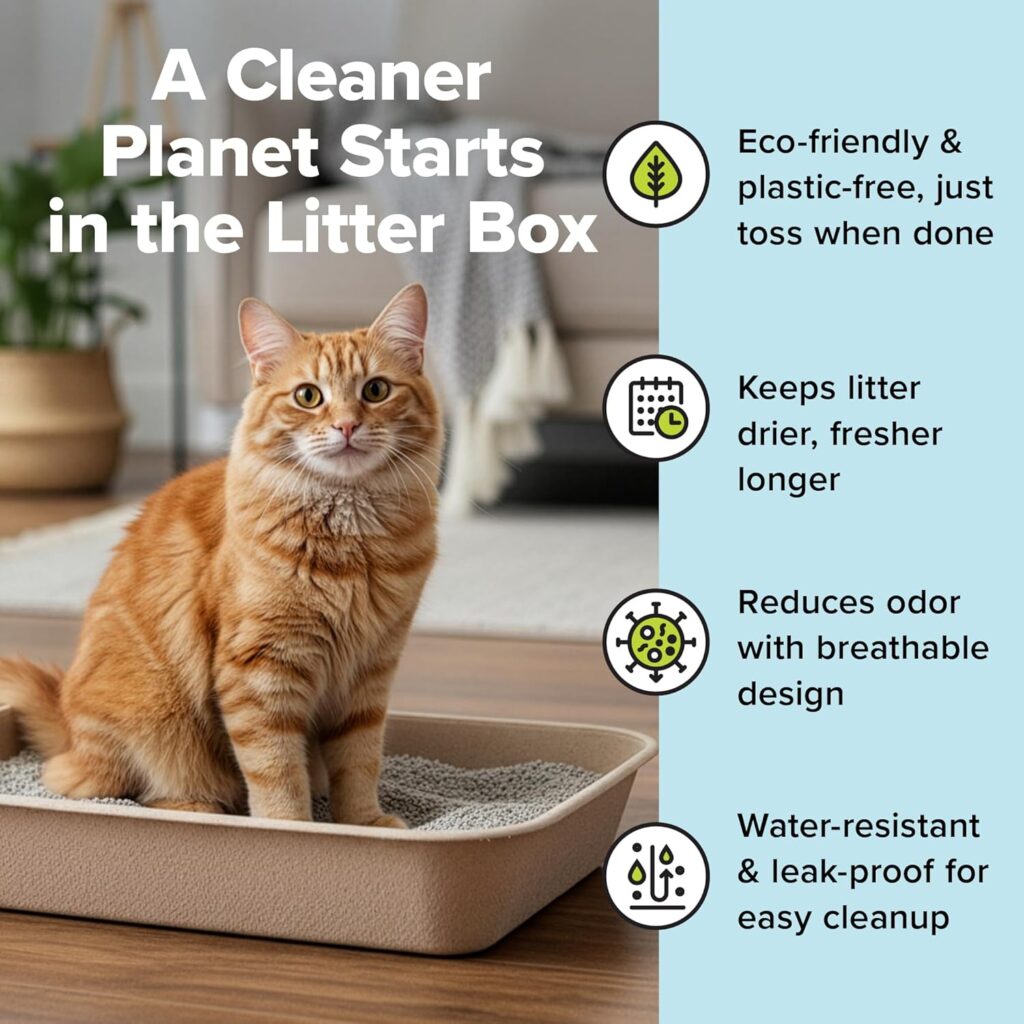 Looking for a durable disposable cat litter box? Eco-friendly Kitty Sift (6-count) controls odor and is perfectly portable for travel or home. Shop now!